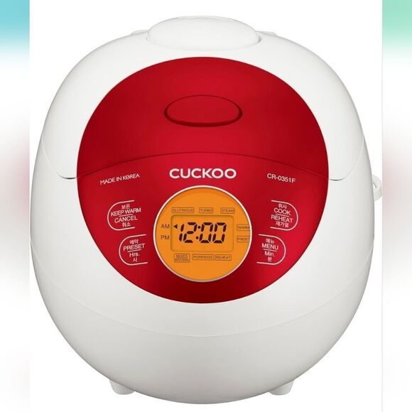 NEW CUCKOO 3-Cup ELECTRIC HEATING SMART RICE COOKER NON-STICK INNER POT REHEAT - Picture 6 of 15